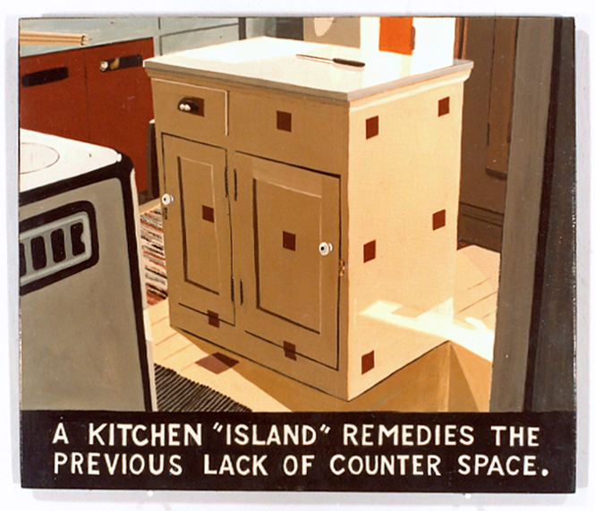 A Kitchen "Island" Remedies the Previous Lack of Counter Space